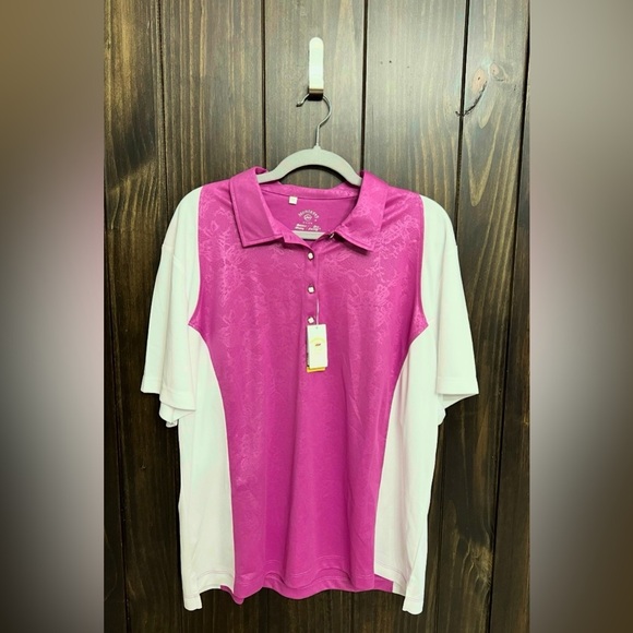 Monterey Club Women's Contrast Golf Polo-Dry Swing-Size:XXL-NWT - Picture 2 of 10